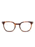Kame Mannen pantos-frame glasses - Brown