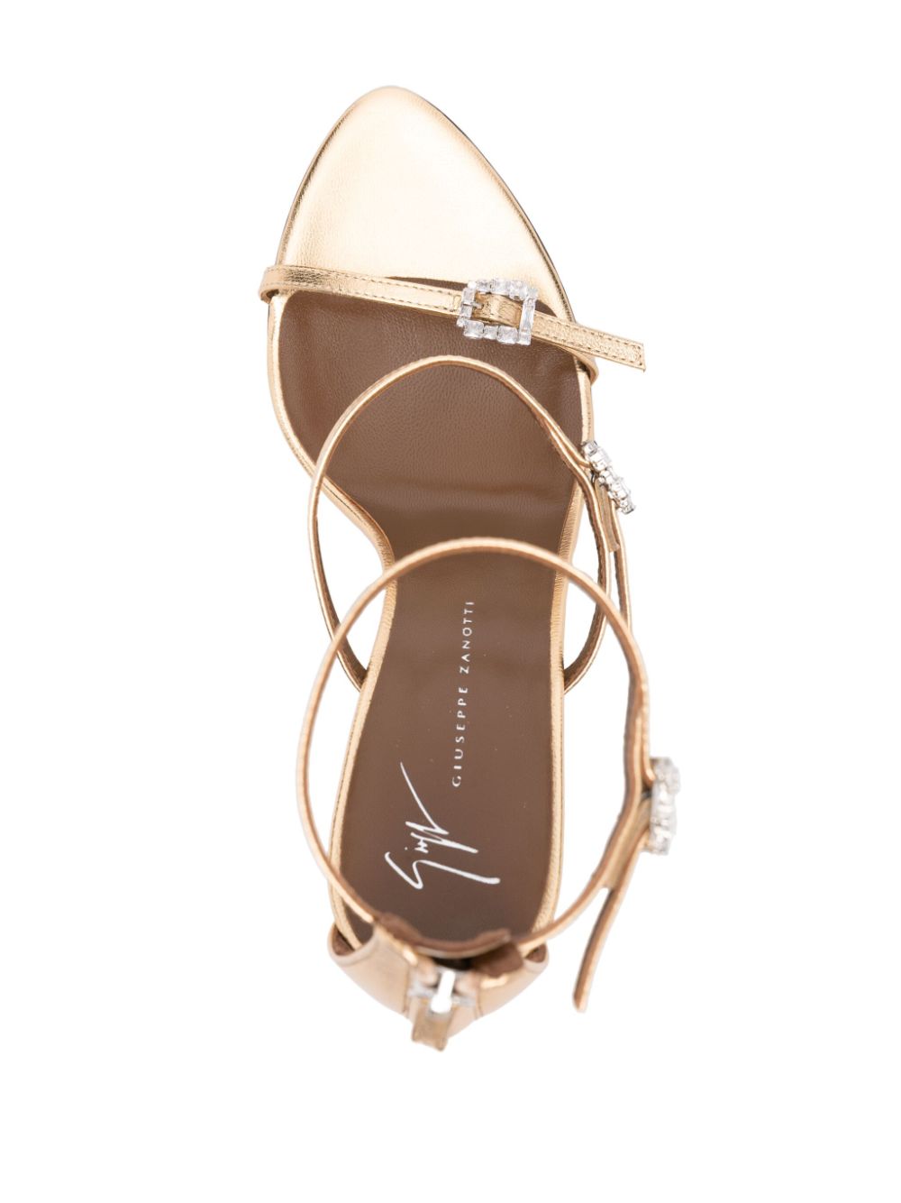 Giuseppe Zanotti 110mm leather sandals Gold