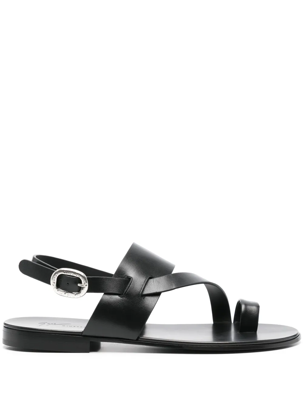 Giuseppe Zanotti Leather Sandals In Black