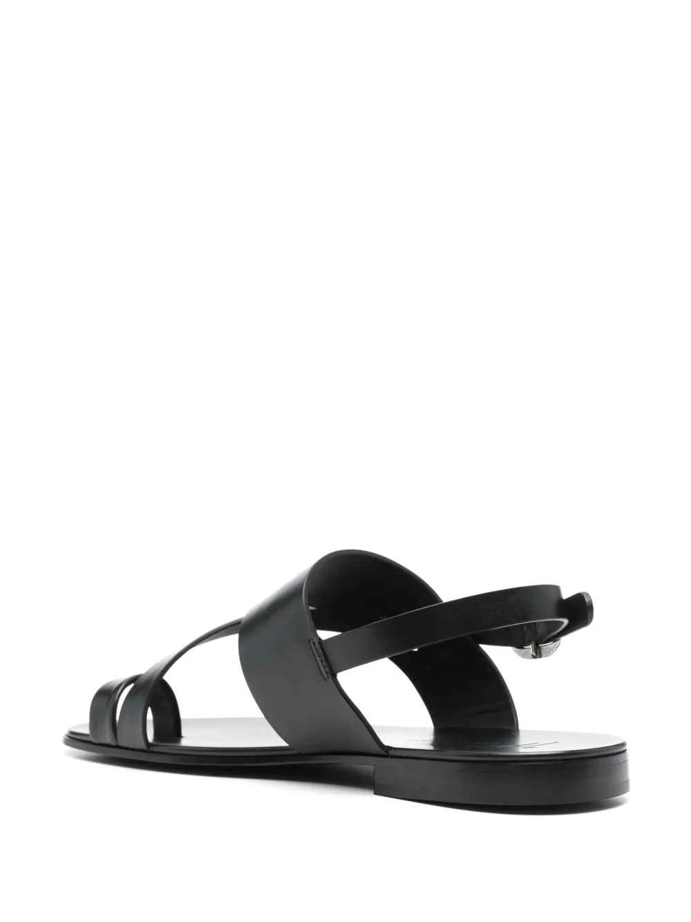 Giuseppe Zanotti Leren sandalen Zwart