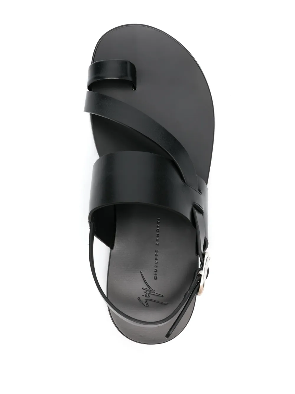 Giuseppe Zanotti Leren sandalen Zwart
