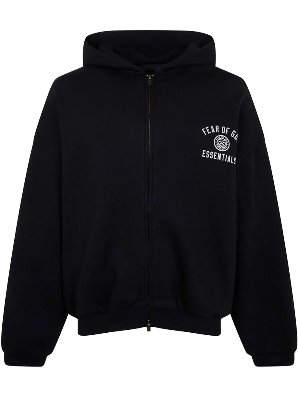 Essentials Logo-print Hoodie In Black