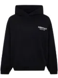 FEAR OF GOD ESSENTIALS logo-print hoodie - Black