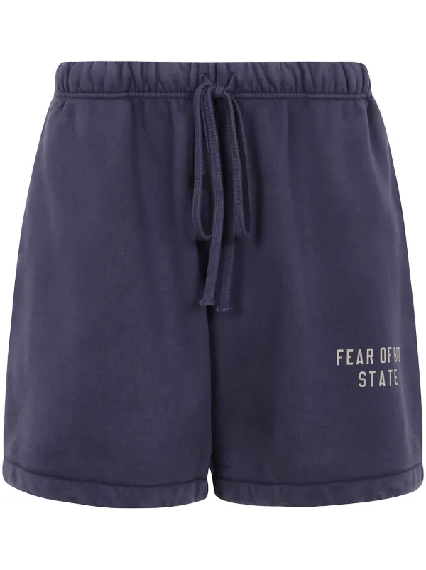 FEAR OF GOD ESSENTIALS Jersey Track Shorts | Blue | FARFETCH JO
