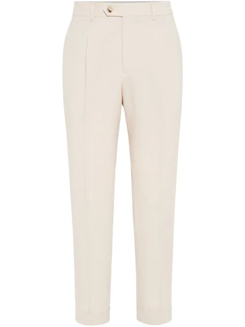 Pantalon à plis marqués - Brunello Cucinelli - Modalova