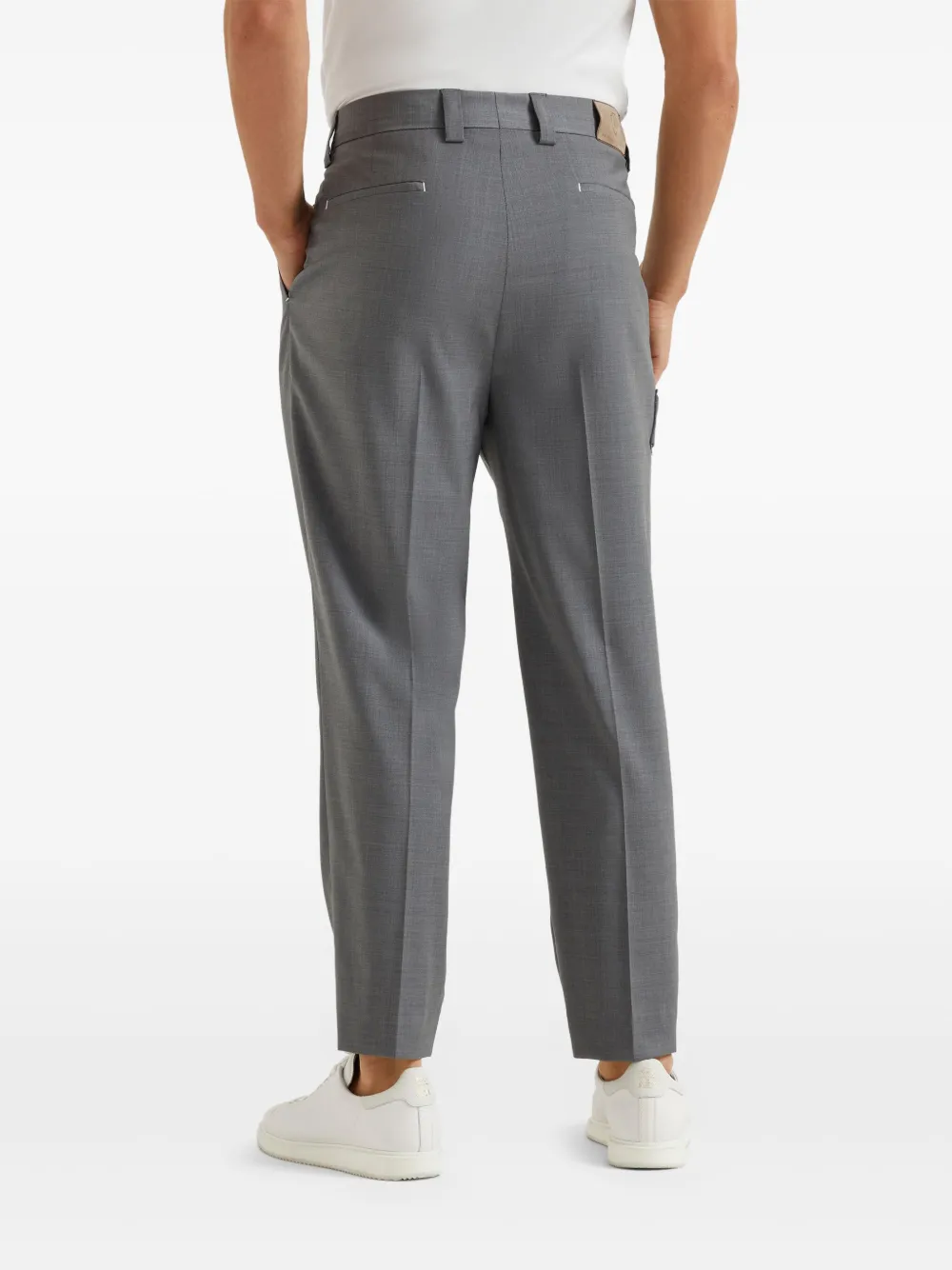 Brunello Cucinelli Wollen broek Grijs
