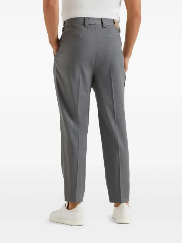 Brunello Cucinelli Wool Trousers | Grey | FARFETCH