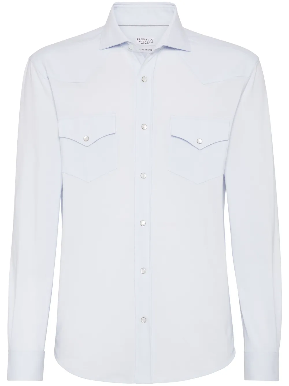 Brunello Cucinelli camisa de piqué | azul | Image 1