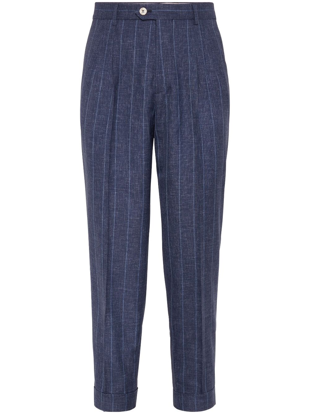 Brunello Cucinelli striped trousers - Blue