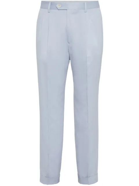 Brunello Cucinelli pressed-crease trousers 