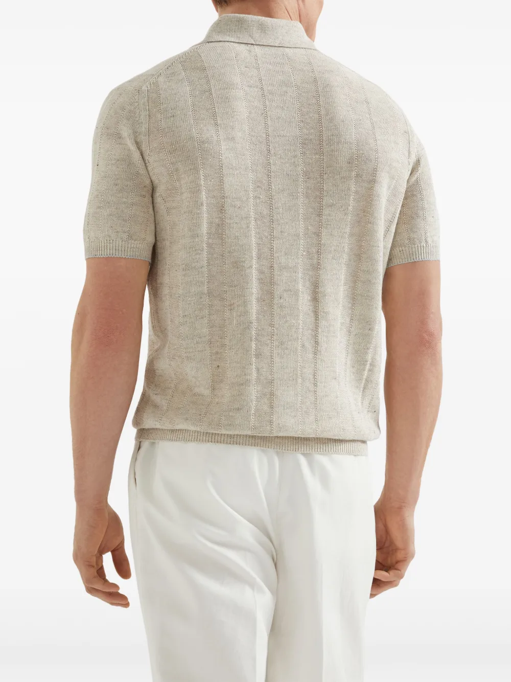 Brunello Cucinelli Overhemd met klassieke kraag Beige