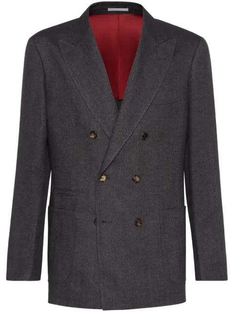 Brunello Cucinelli blazer con doble botonadura