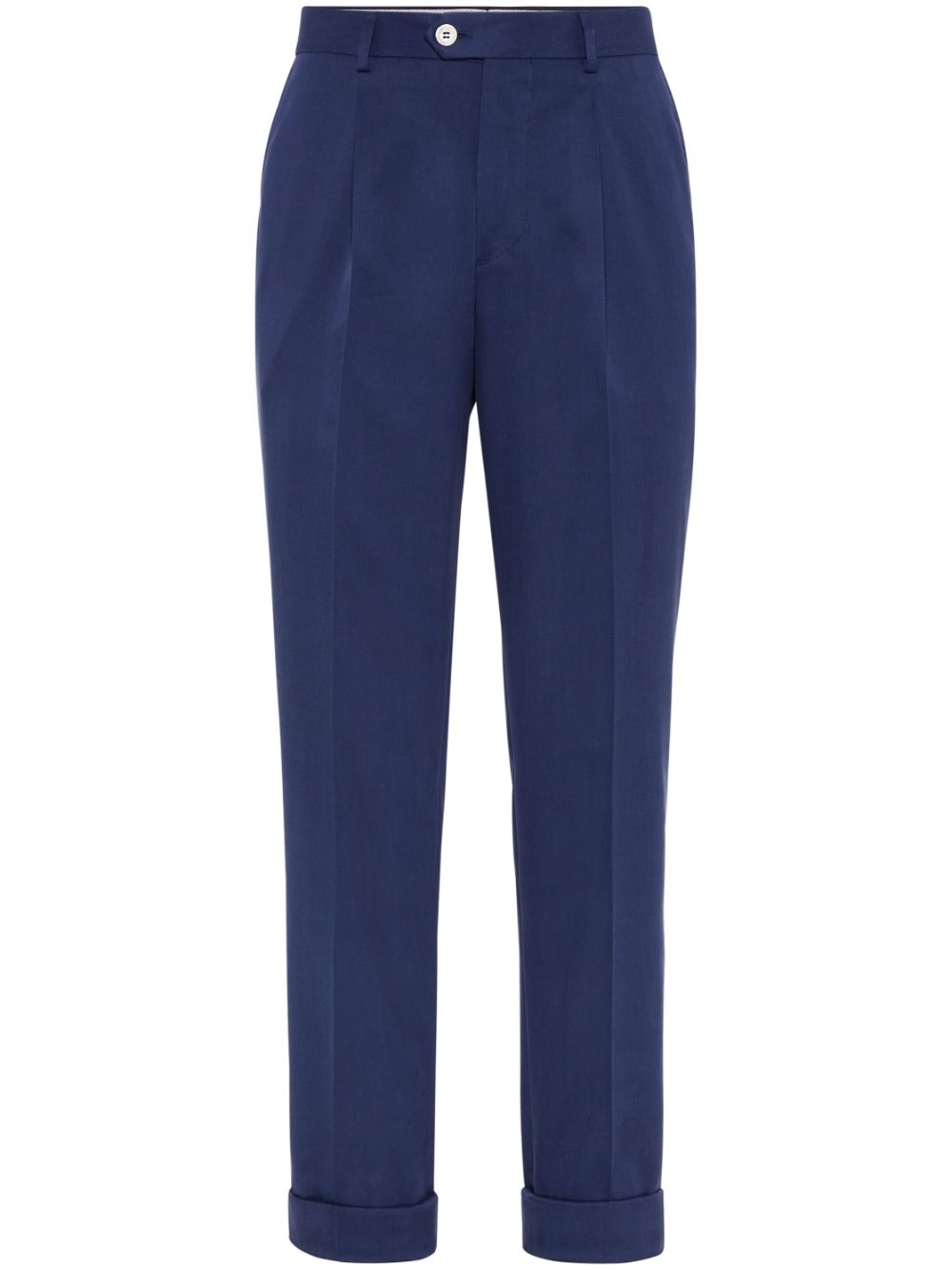 Brunello Cucinelli twill trousers - Blue