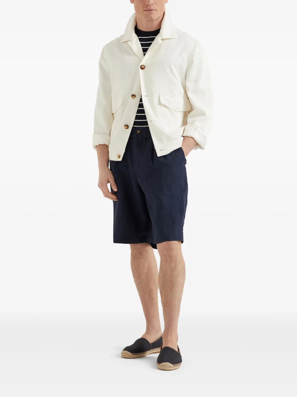 Brunello Cucinelli Délavé bermuda shorts - Blauw