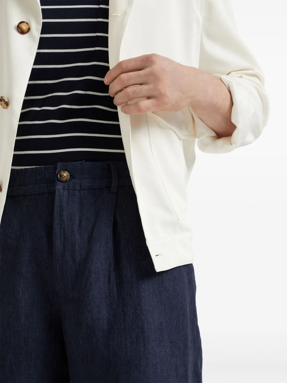 Brunello Cucinelli Délavé bermuda shorts Blauw