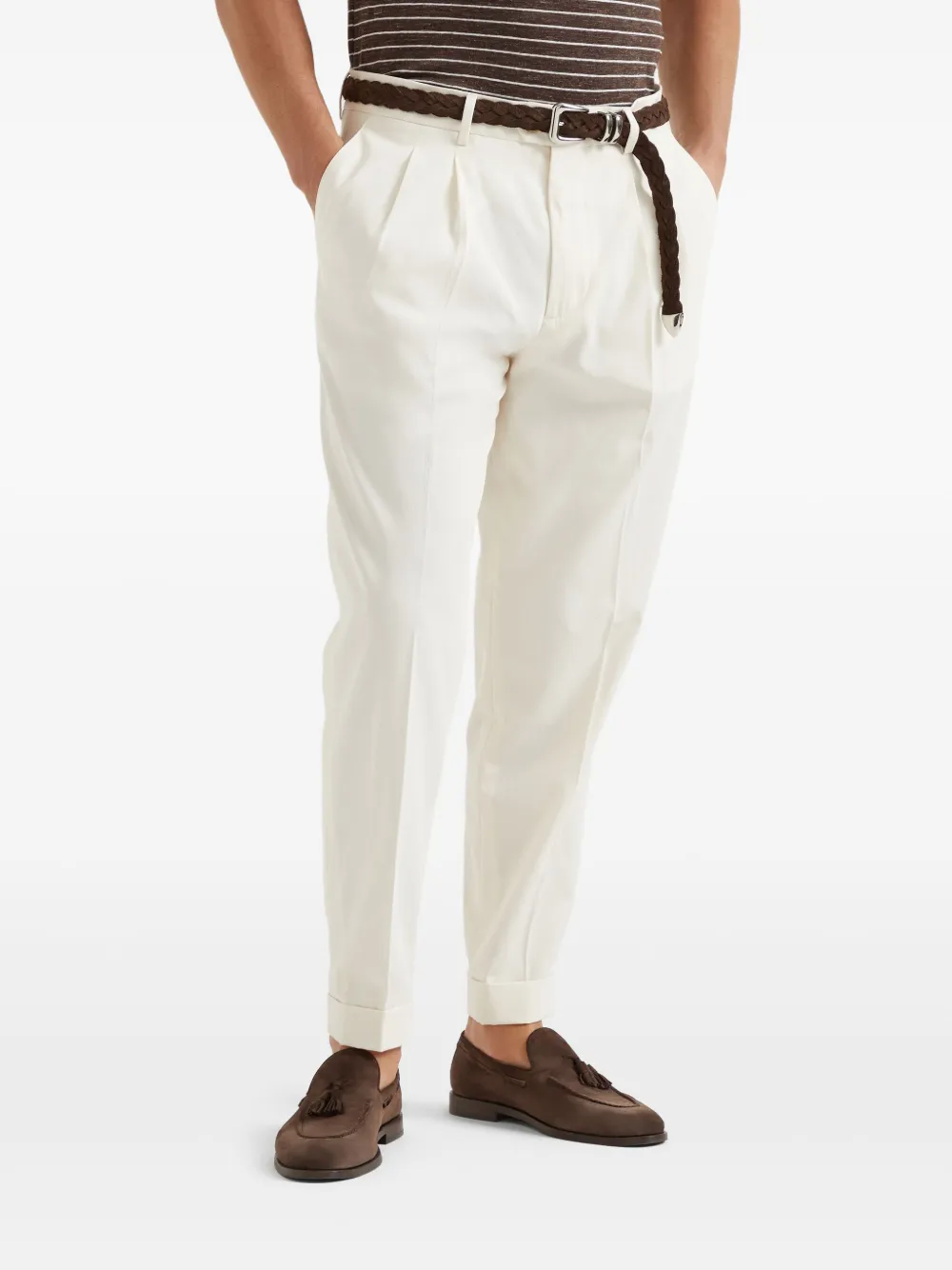 Brunello Cucinelli Plooibroek Wit