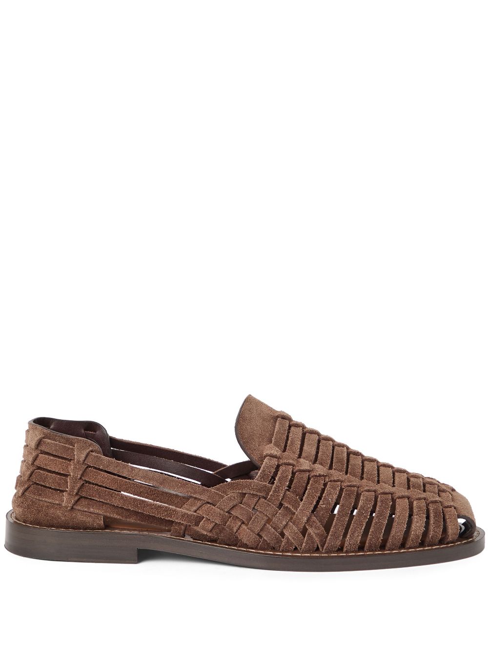 Brunello Cucinelli suede sandals Brown