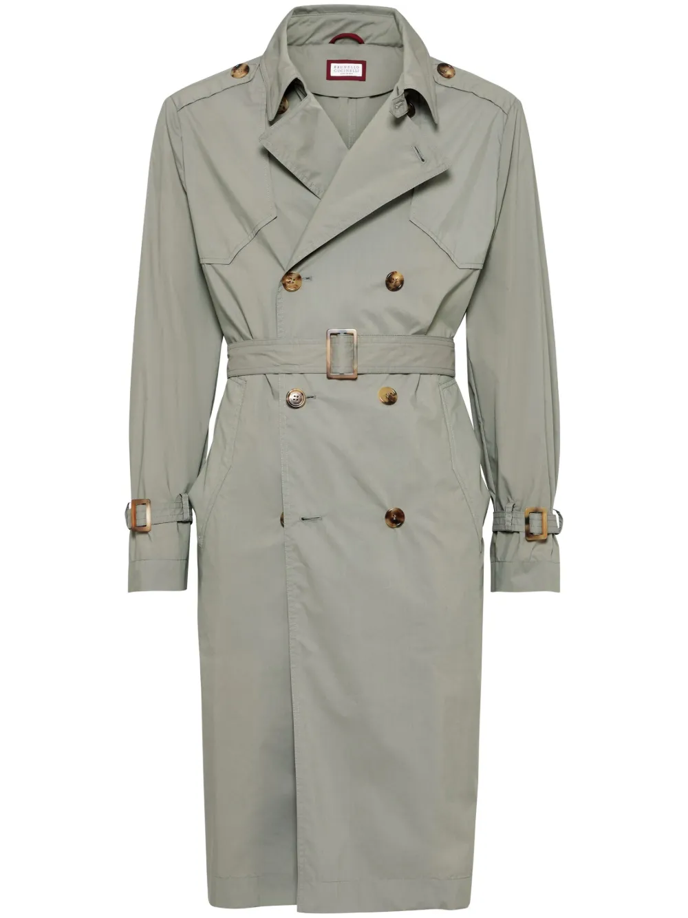 Brunello Cucinelli water-resistant trench coat | Green | Image 1