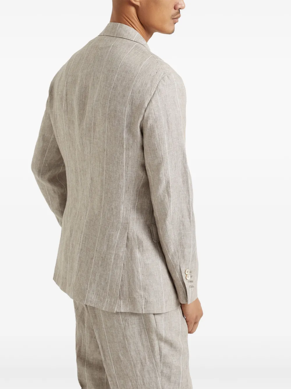 Brunello Cucinelli Gestreepte blazer Beige