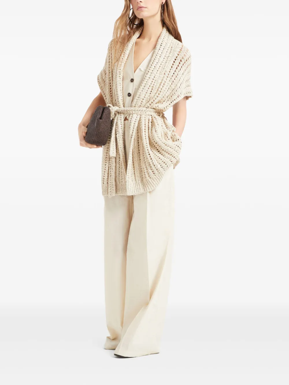 Brunello Cucinelli Dazzling cardigan - Beige