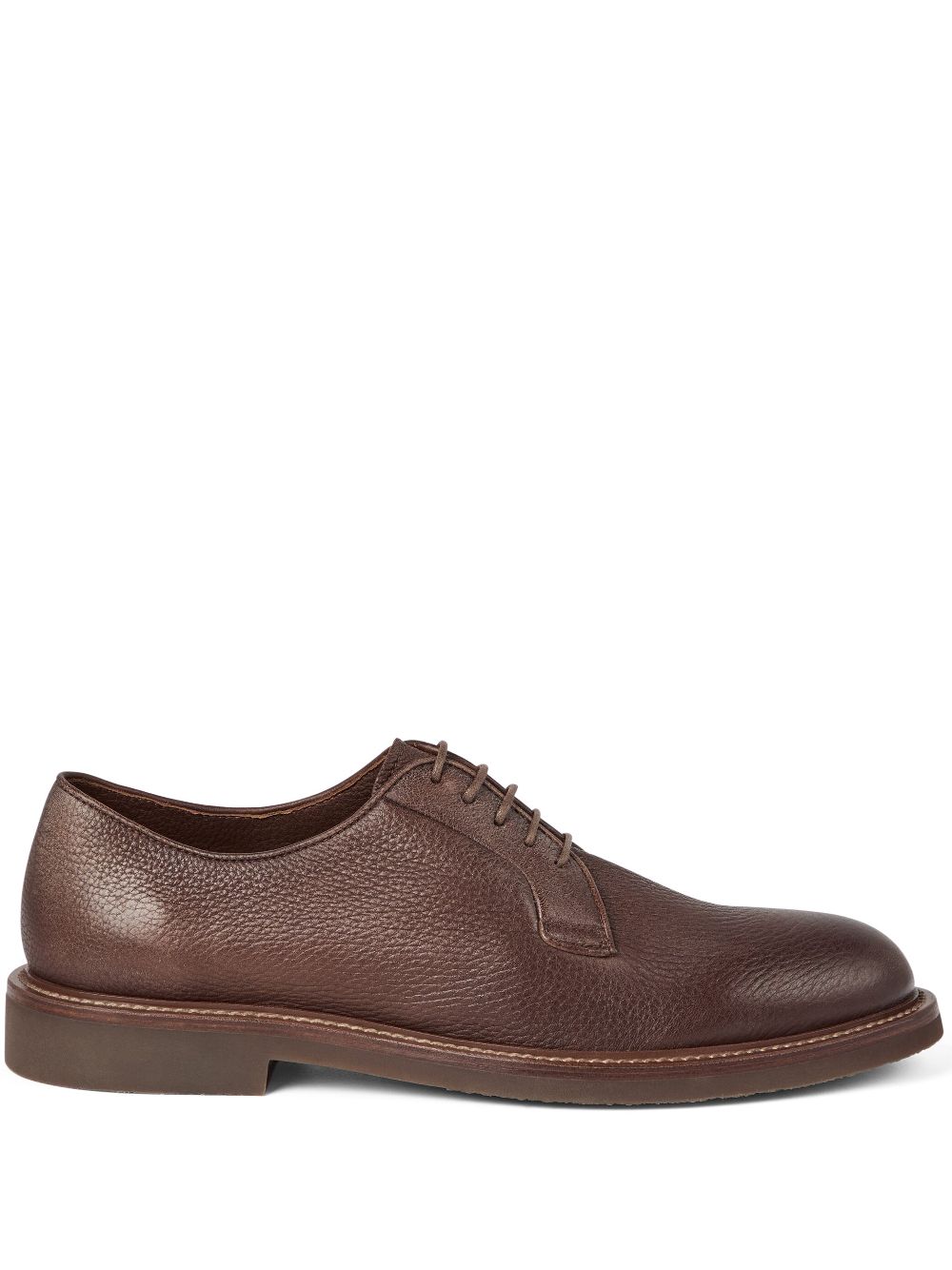 Brunello Cucinelli Leren derby schoenen Bruin