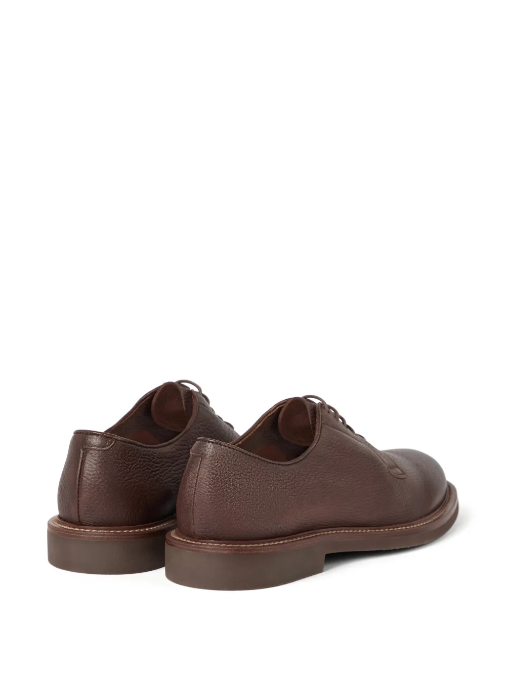 Brunello Cucinelli Leren derby schoenen Bruin