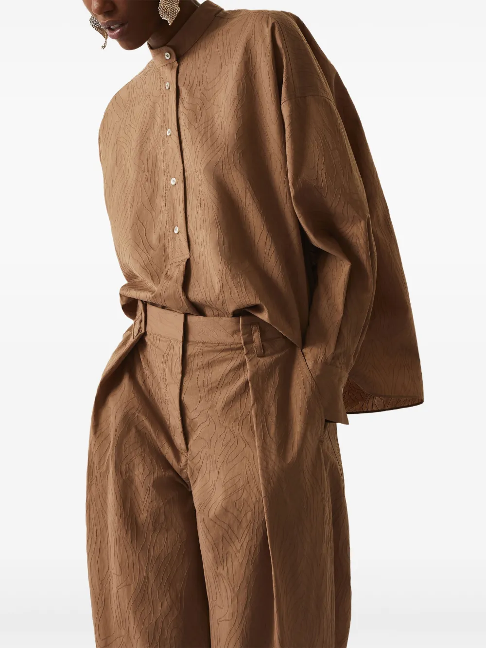 Brunello Cucinelli モニーレトリム ジャカードシャツ