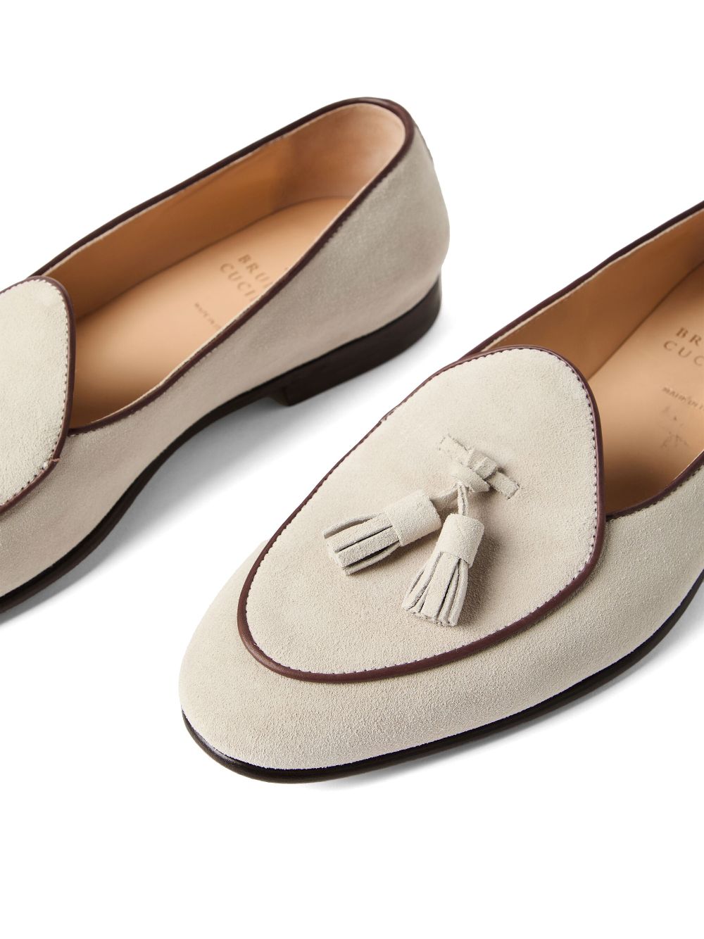 Brunello Cucinelli suede loafers Neutrals