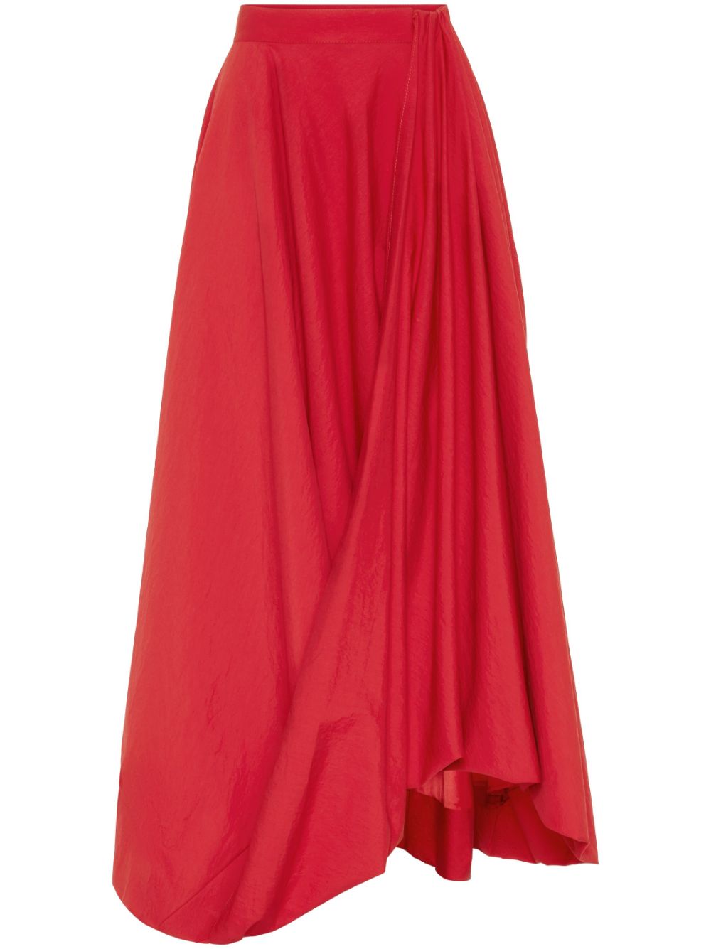 bubble hem maxi skirt