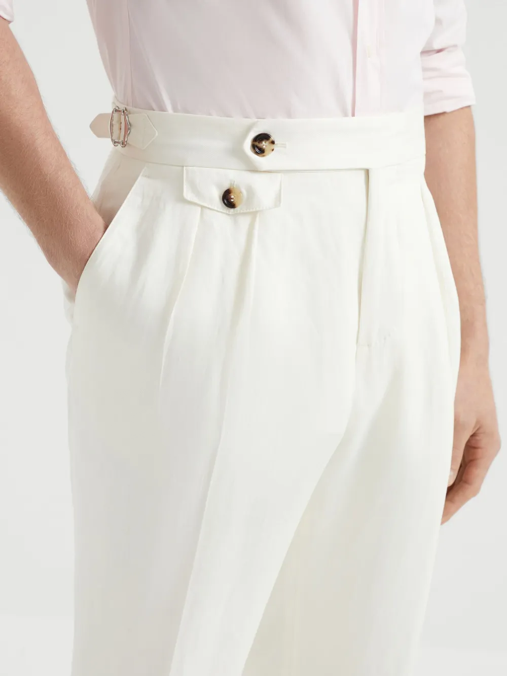 Brunello Cucinelli Twill pantalon Beige