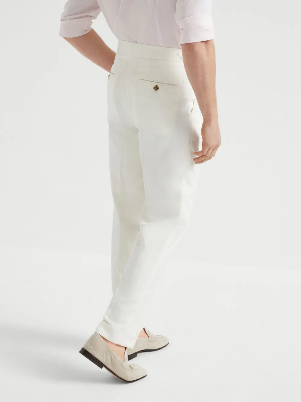 Brunello Cucinelli Twill pantalon Beige