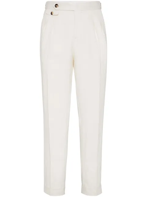 Brunello Cucinelli twill tailored trousers 