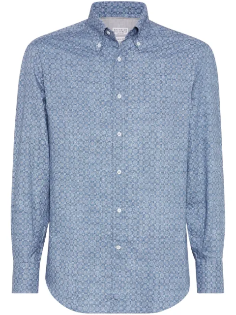 Brunello Cucinelli patterned shirt