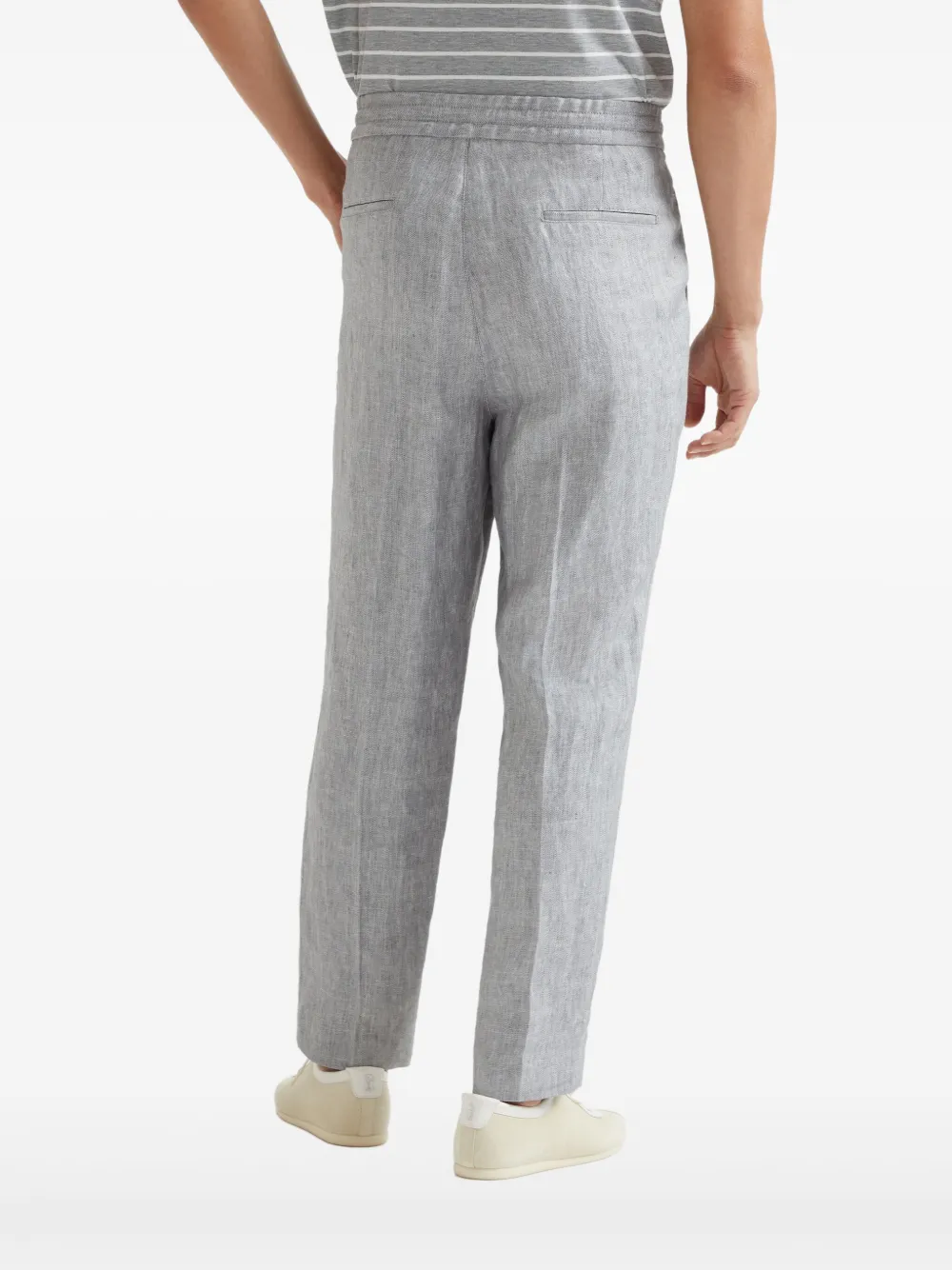 Brunello Cucinelli Broek met trekkoord Grijs