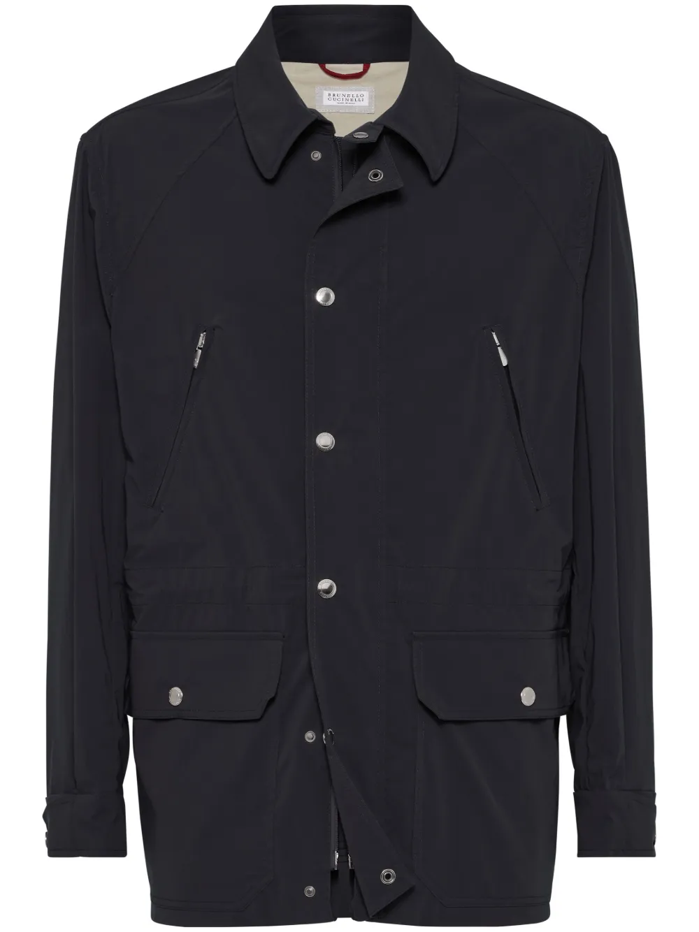 Brunello Cucinelli water-resistant cotton parka | Blue | Image 1
