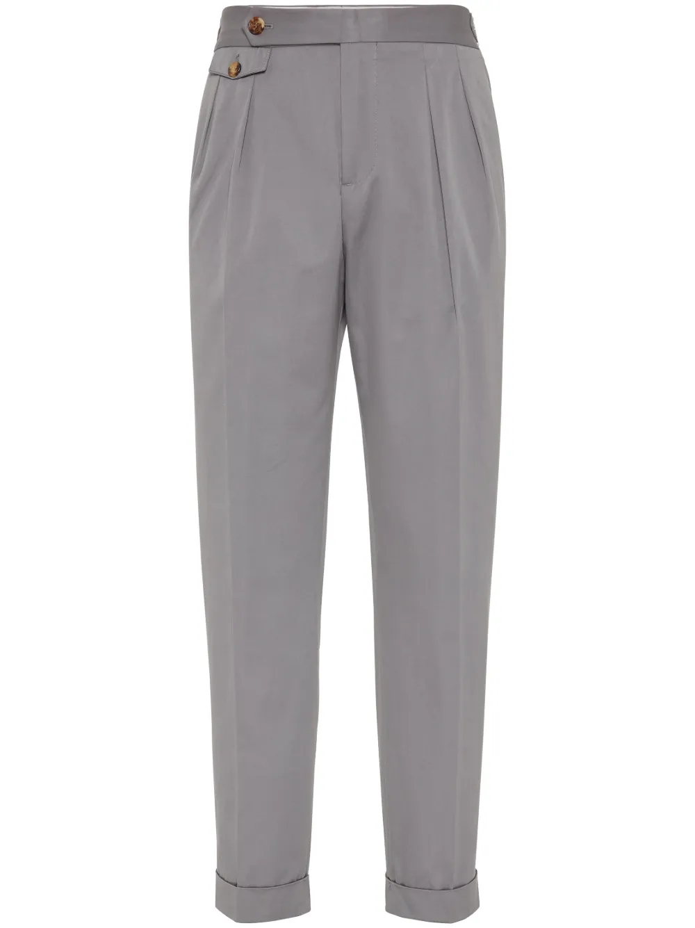 Brunello Cucinelli gabardine trousers | Grey | Image 1