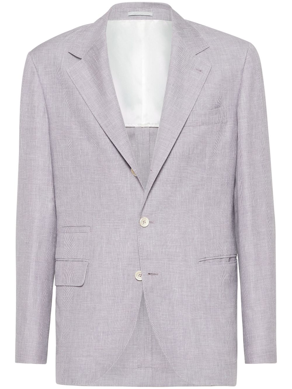 Brunello Cucinelli Prince of Wales check blazer - Purple