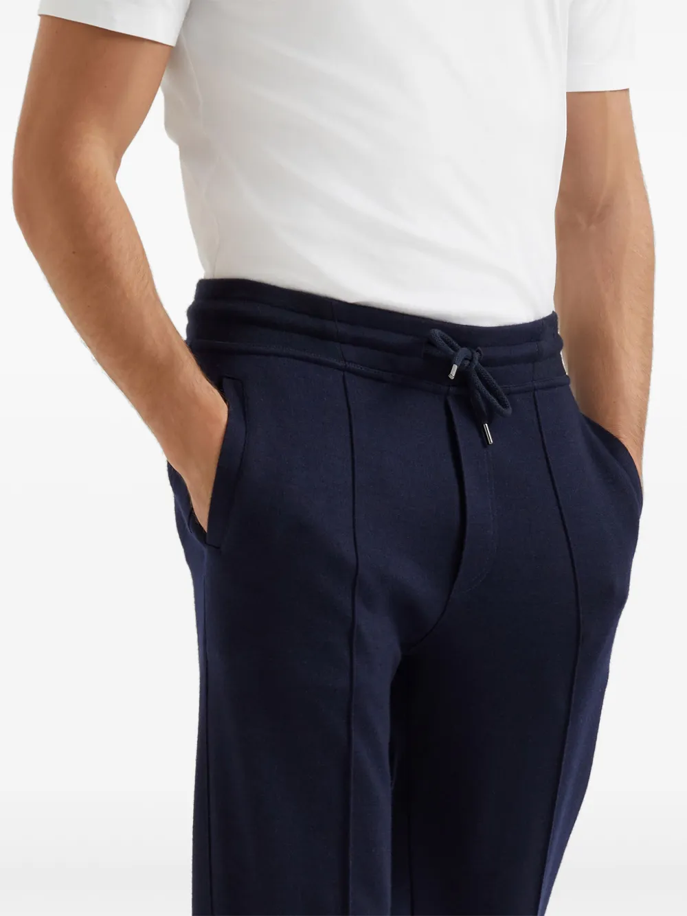Brunello Cucinelli Badstof trainingsbroek Blauw