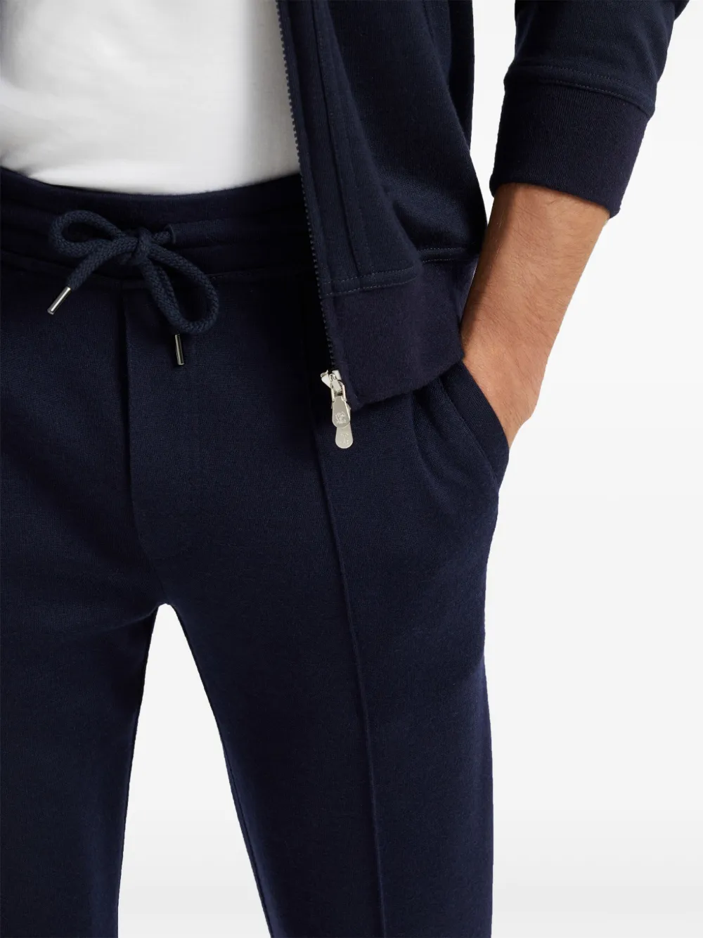 Brunello Cucinelli Badstof trainingsbroek Blauw