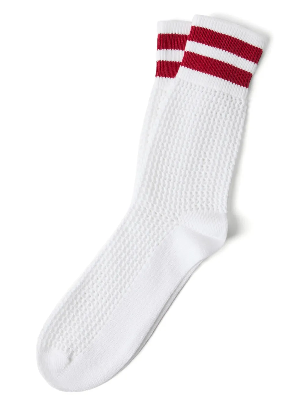 Brunello Cucinelli Open-knit Socks In White