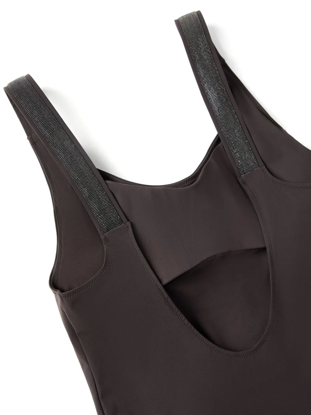 Brunello Cucinelli Badpak verfraaid met monili ketting Bruin