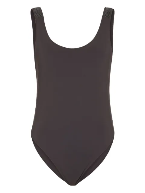 Brunello Cucinelli traje de baño con detalle de cadena Monili