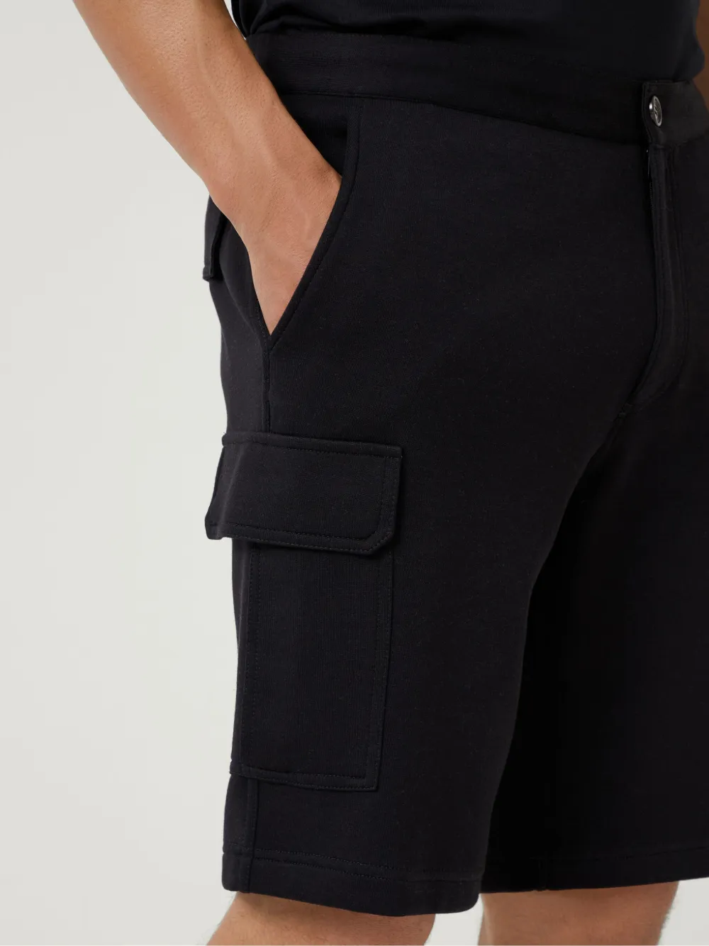 Brunello Cucinelli Terry bermuda shorts Zwart