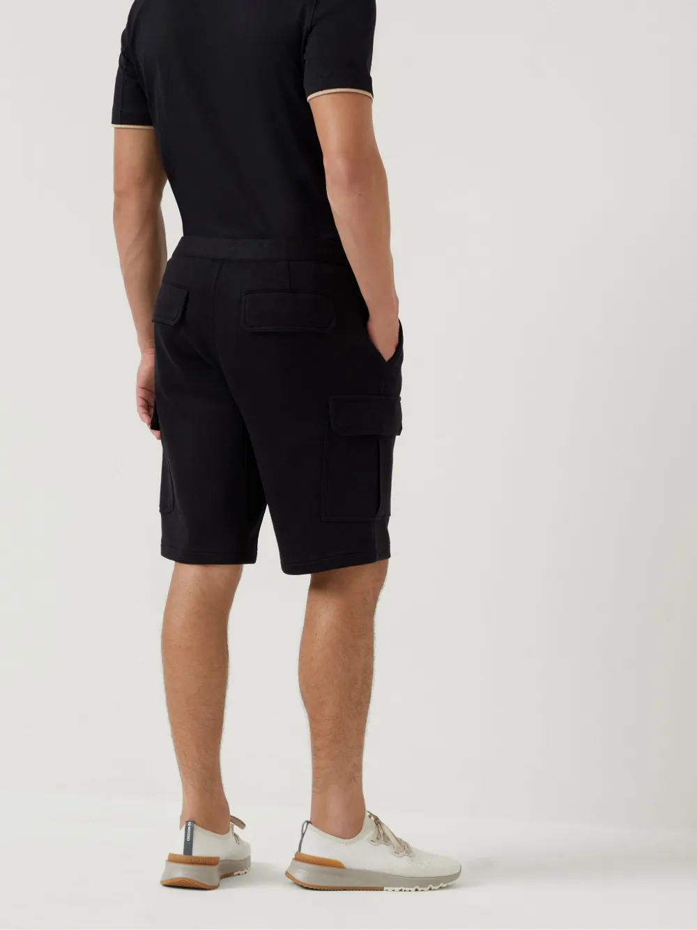 Brunello Cucinelli Terry bermuda shorts Zwart