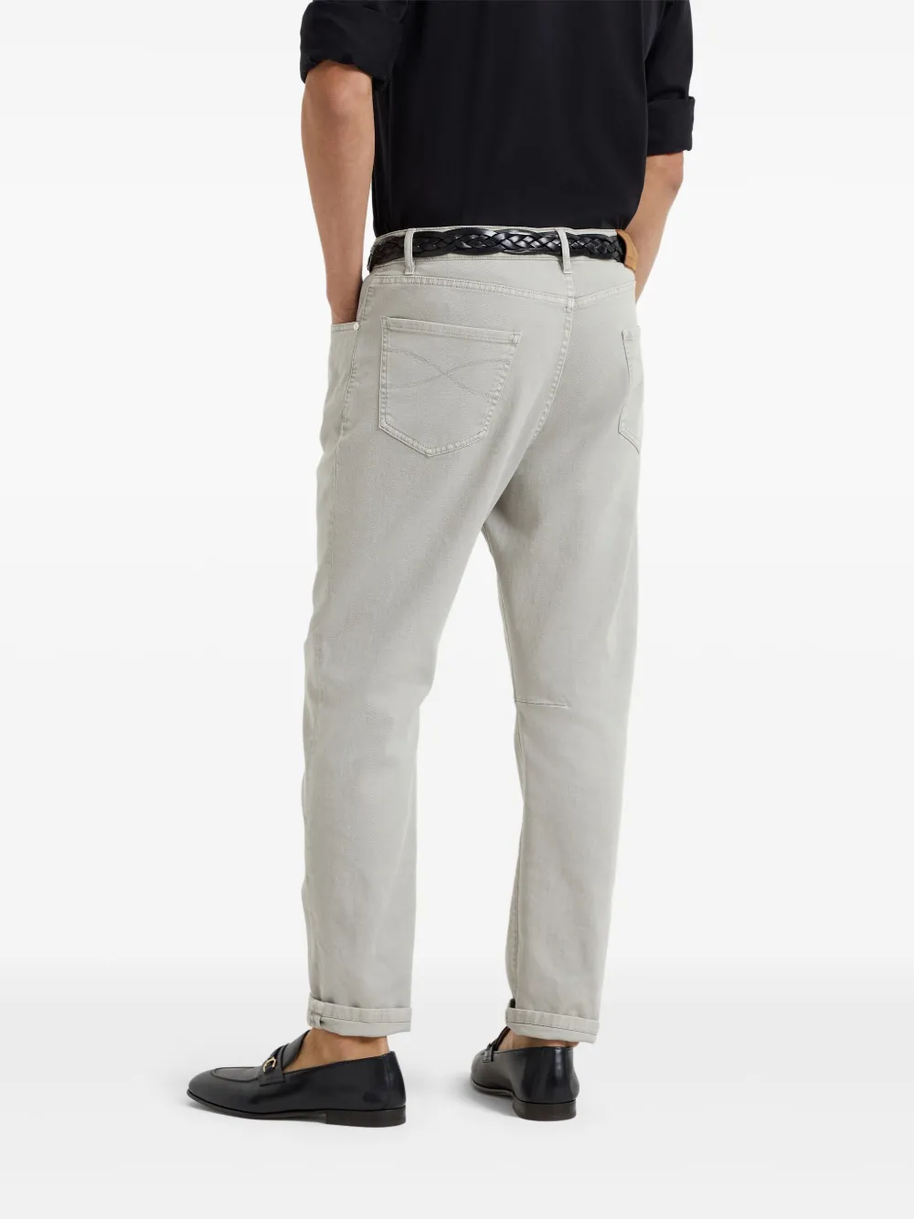 Brunello Cucinelli Straight jeans met geverfd effect Beige
