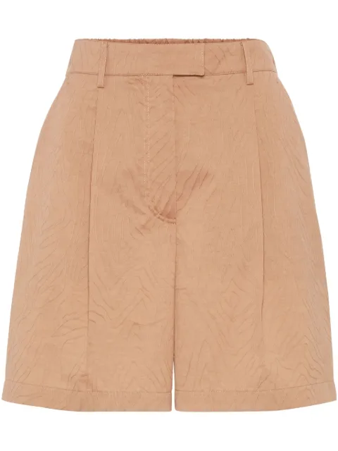 Brunello Cucinelli shorts con logo bordado