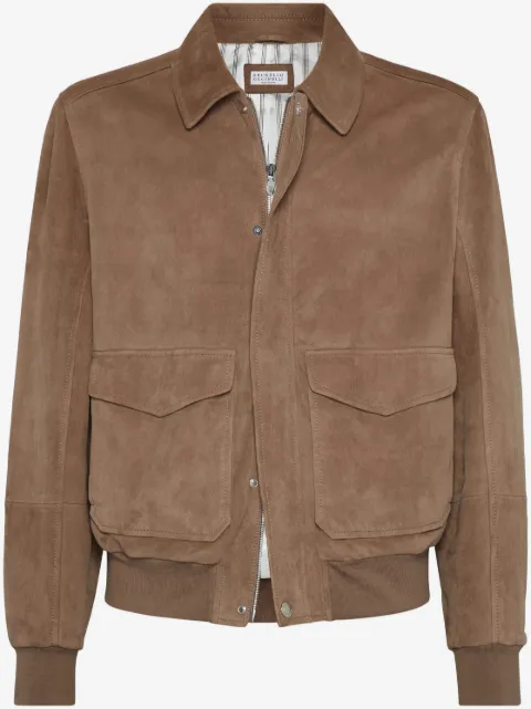 Brunello Cucinelli aviator jacket 