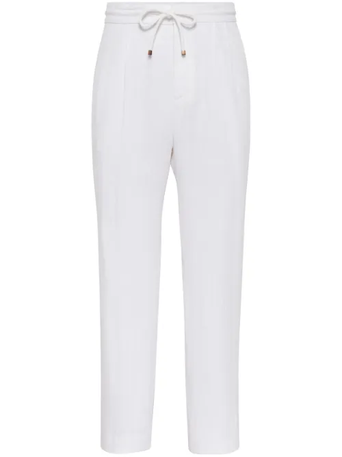 Pantalon en lin - Brunello Cucinelli - Modalova