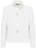 Brunello Cucinelli water-resistant bomber jacket - White