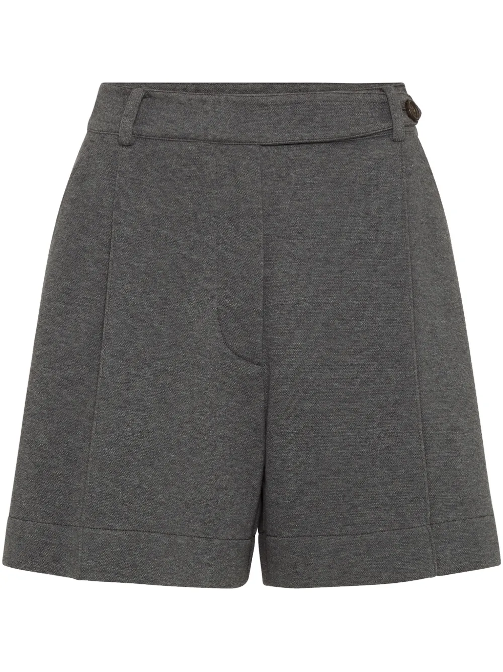 Brunello Cucinelli Shorts van katoenblend Grijs